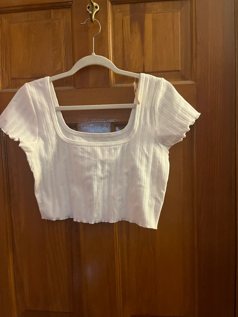 NWT Offline by Aerie women’s cream color crop top short sleeve